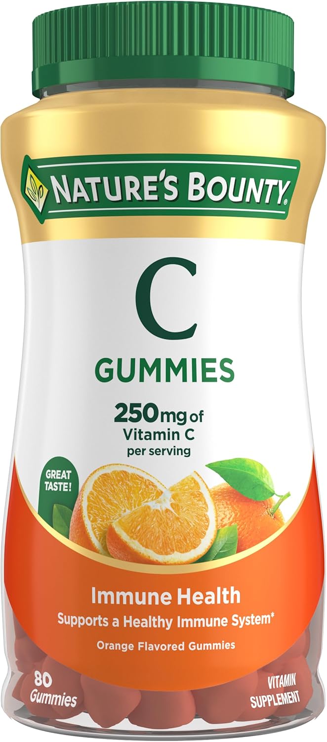 Nature's Bounty Vitamin C Gummies, Orange, 250mg, 80 Gummies - görsel 1