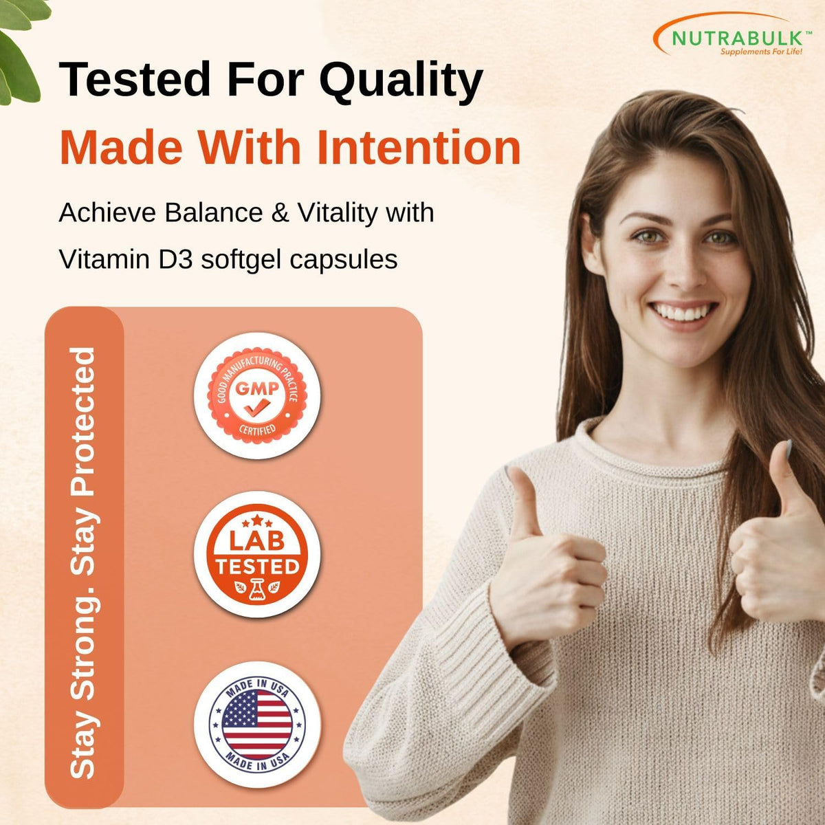 Vitamin D3 2500 IU Softgels - High-Potency Daily Supplement - Non-GMO, Gluten-Free - 250 Softgels - görsel 6