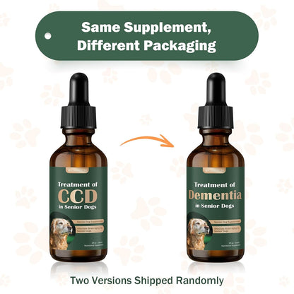 WOMRICH Senior Dog Brain Health Supplement with Mushrooms - 59 ml