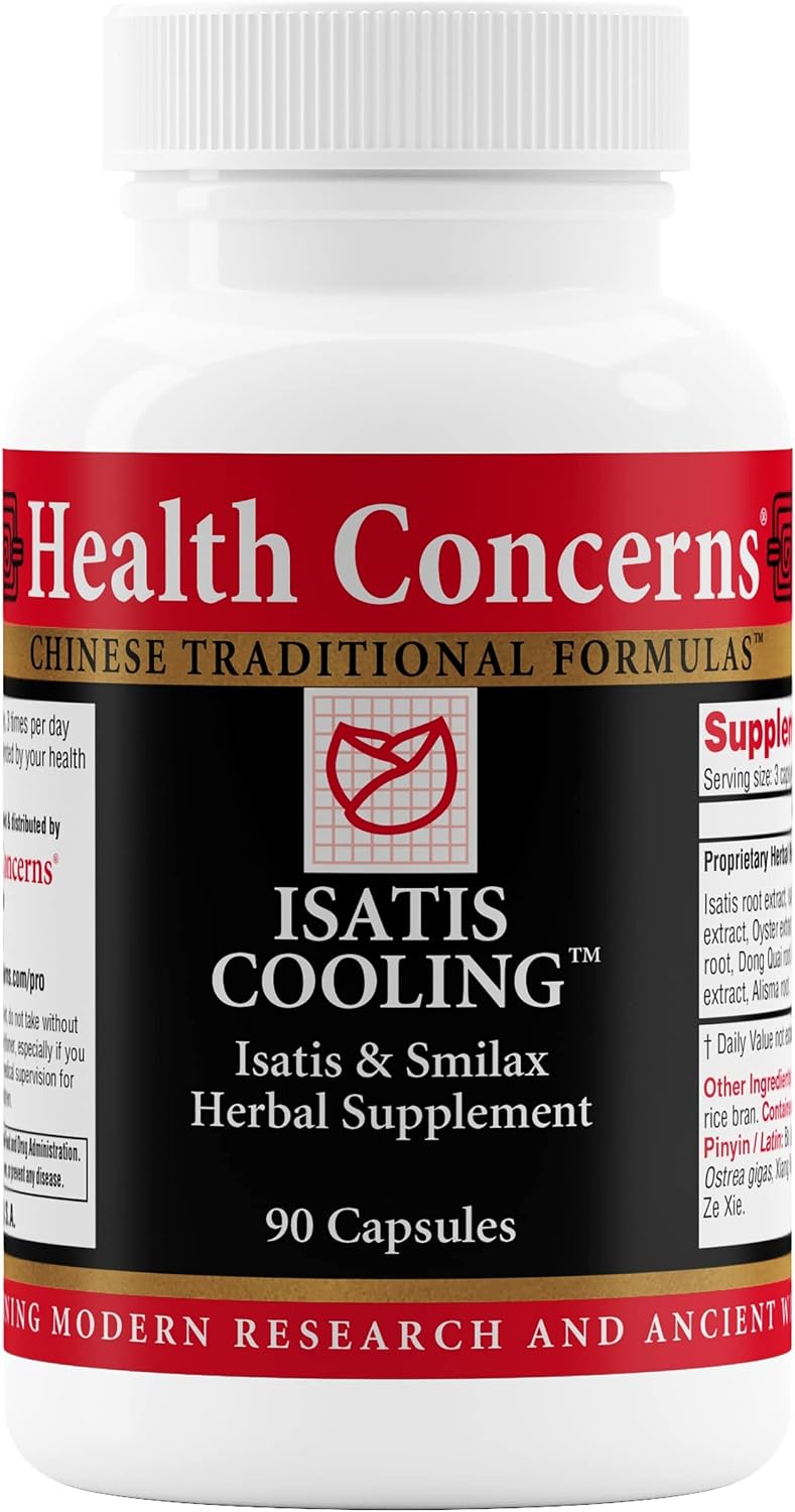 Health Concerns Isatis Cooling – Chinese Herbal Food Supplement for Immune and Gut Health – 90 Capsules - görsel 1