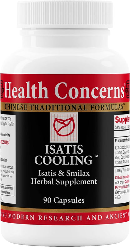 Health Concerns Isatis Cooling – Chinese Herbal Food Supplement for Immune and Gut Health – 90 Capsules