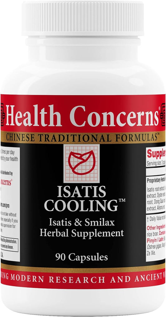 Health Concerns Isatis Cooling – Chinese Herbal Food Supplement for Immune and Gut Health – 90 Capsules