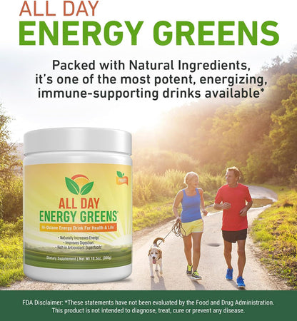 IVL All Day Energy Greens - Super Greens Powder, Fruity Flavour