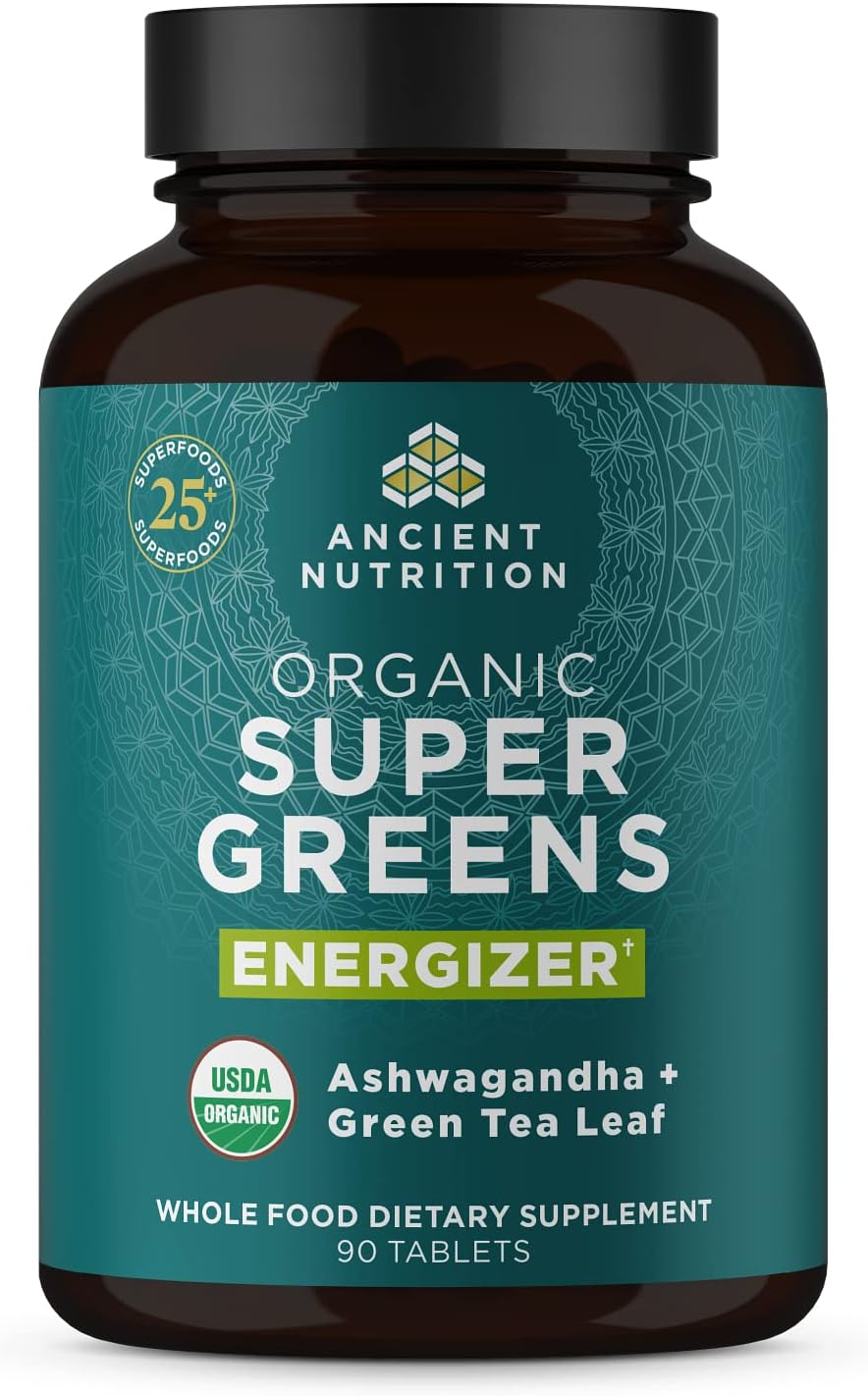 Ancient Nutrition Organic Super Greens with Probiotics - 90 Tablets (30 Servings) - görsel 8