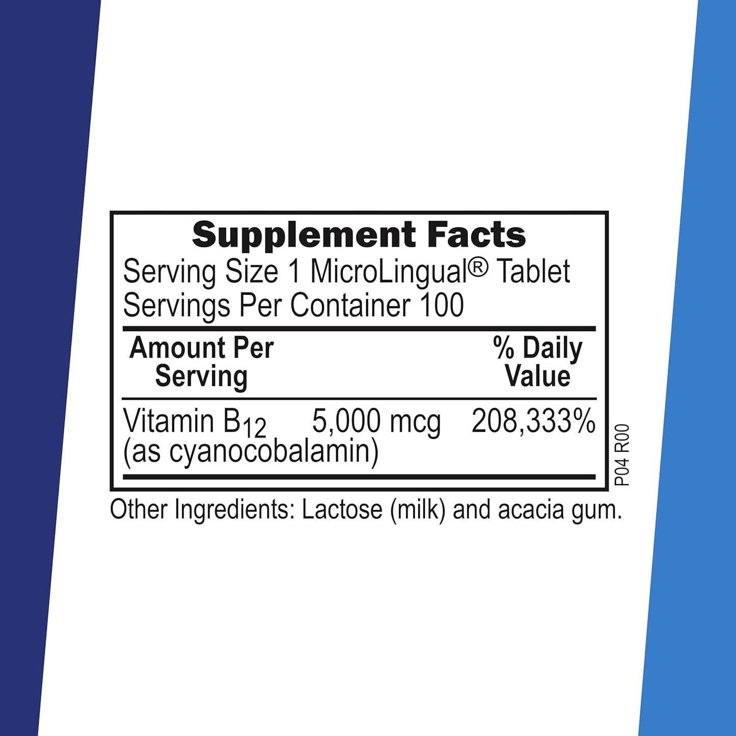 Superior Source No Shot Vitamin B-12 Cyanocobalamin 5000 mcg Sublingual Tablets (100 Count) - görsel 2