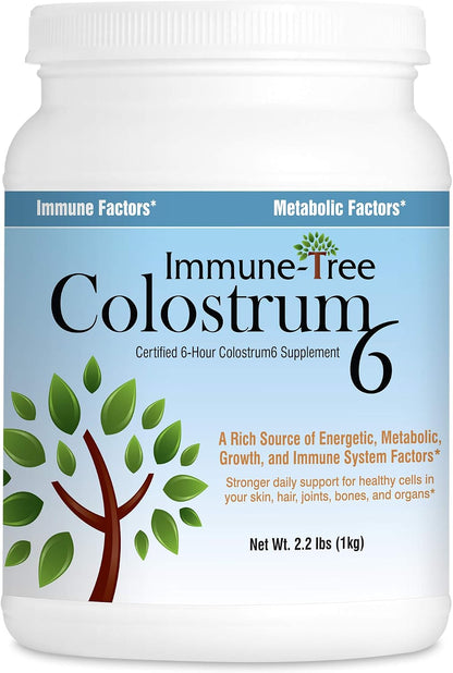 Immune-Tree 100% Pure Bovine Colostrum Powder (Grass-Fed) - 1 kg (661 Servings)