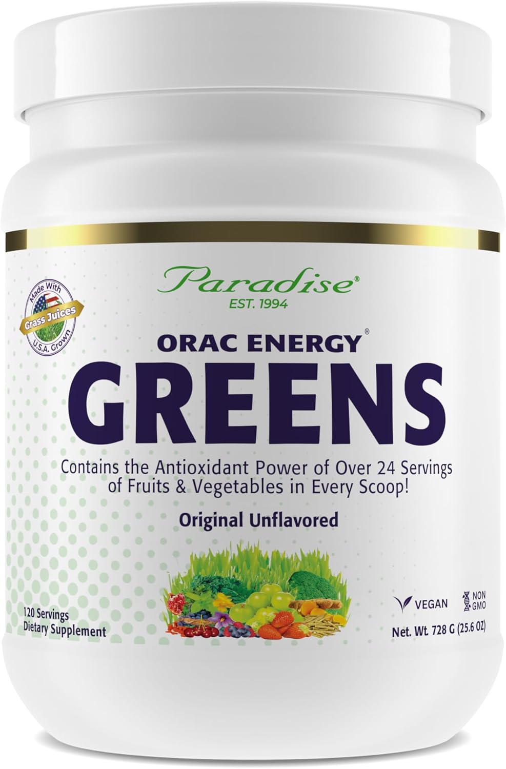 Paradise Herbs ORAC Energy Greens Powder – Super Antioxidants, Probiotics and Vitamin C, 30 Servings - görsel 10