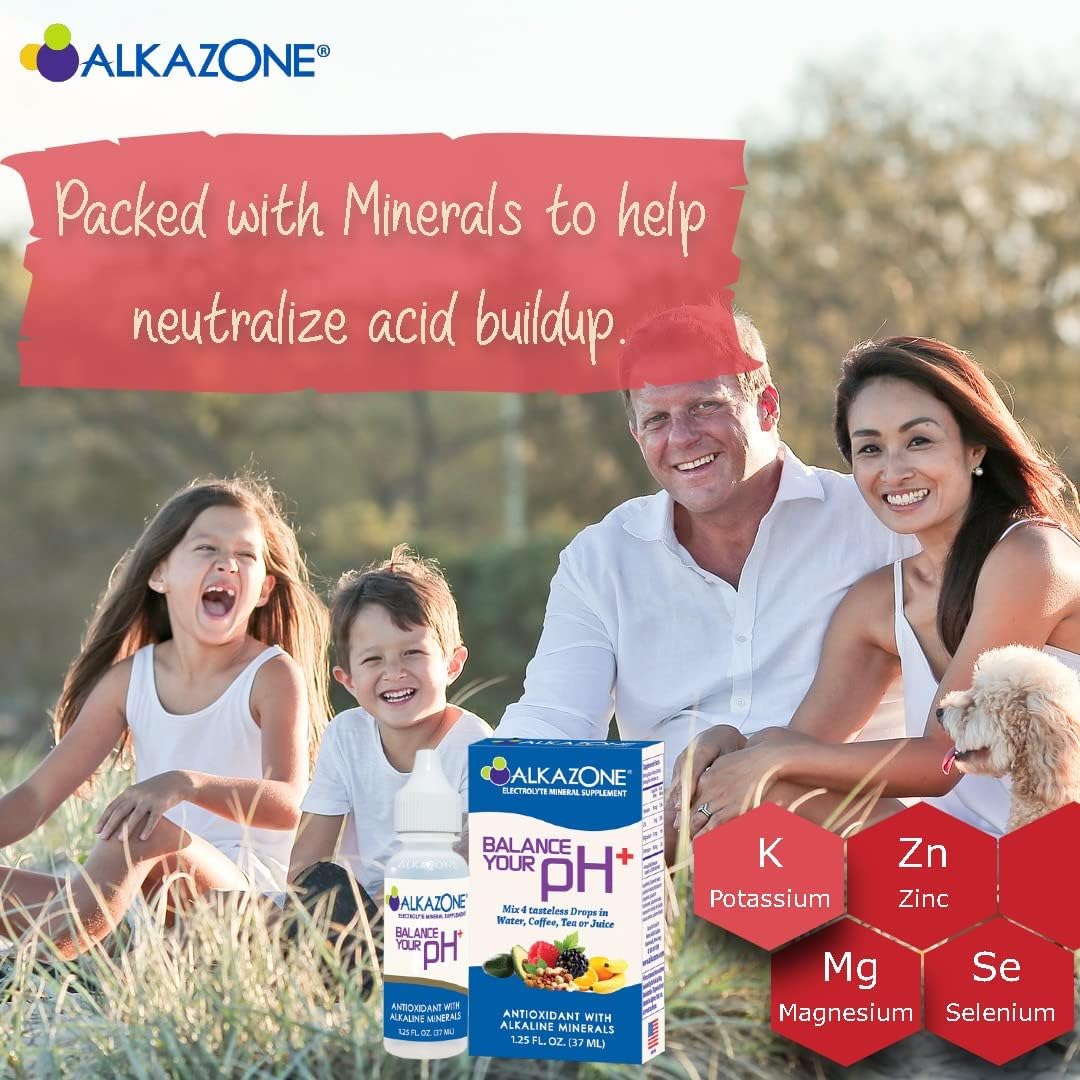 Alkazone Balance Your pH Plus Antioxidants Alkaline Mineral Drops - görsel 4