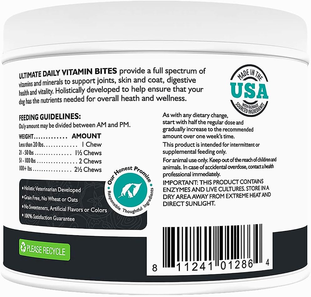 Only Natural Pet Ultimate Daily Vitamins - Complete Multivitamin Supplement for Dogs, 60 Soft Chews - görsel 8
