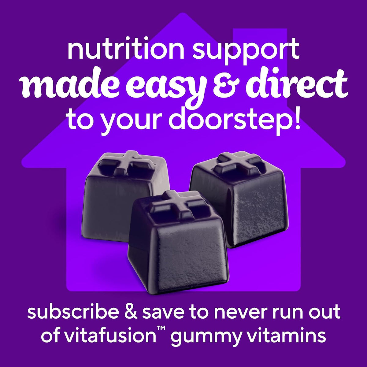 Vitafusion Power+ Men's Multivitamin with CoQ10, Blueberry Pomegranate, 90 Gummies - görsel 9
