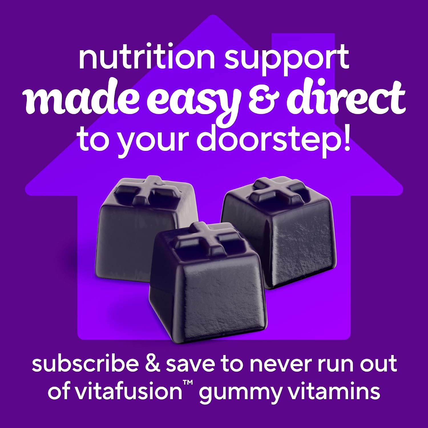 Vitafusion Power+ Men's Multivitamin with CoQ10, Blueberry Pomegranate, 90 Gummies - görsel 9