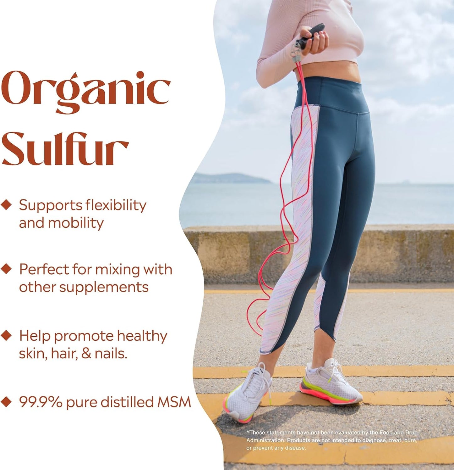 PURE Organic Sulphur MSM Powder - 400g (14.1 oz) - 99.9% Pure, Vegan Joint Support Supplement - görsel 3