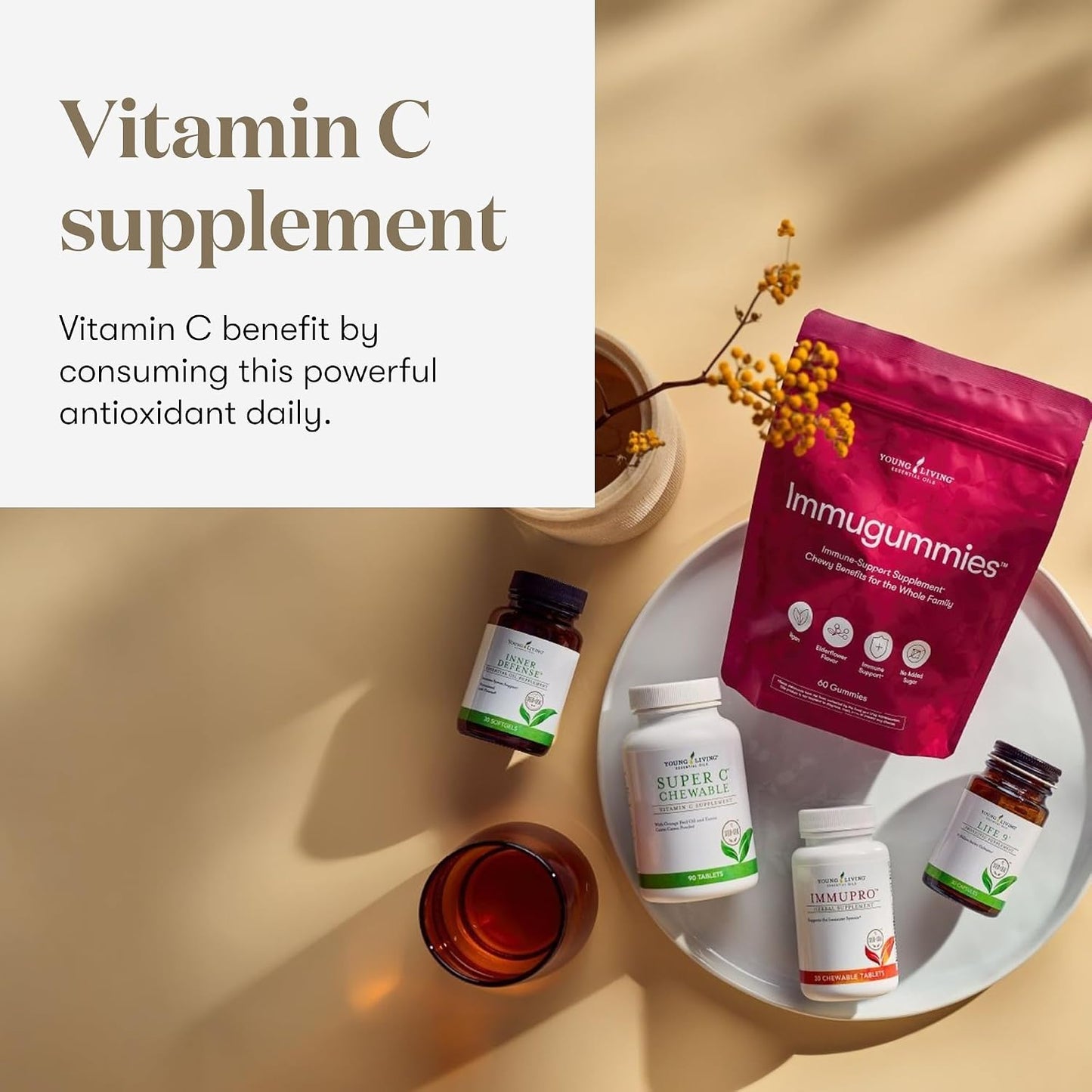 Young Living Super C Chewable Tablets – Vitamin C with Camu Camu, Acerola, and Rose Hip - görsel 3