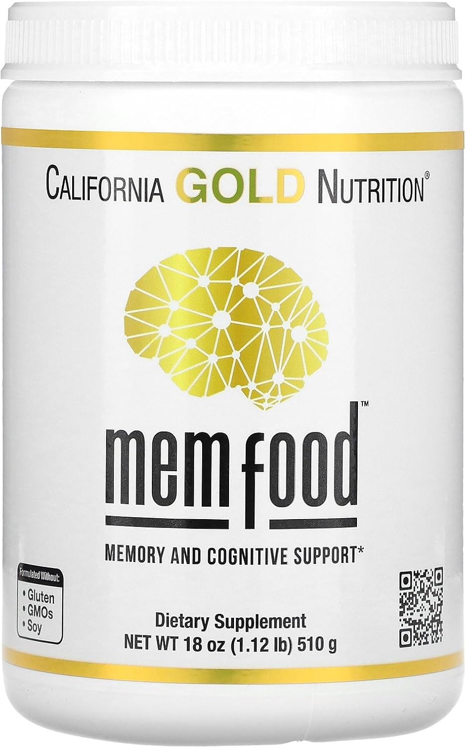 California Gold Nutrition MEM Food - Nutritional Powder with Amino Acids and Herbal Extracts, 510 g (1.12 lb) - görsel 1