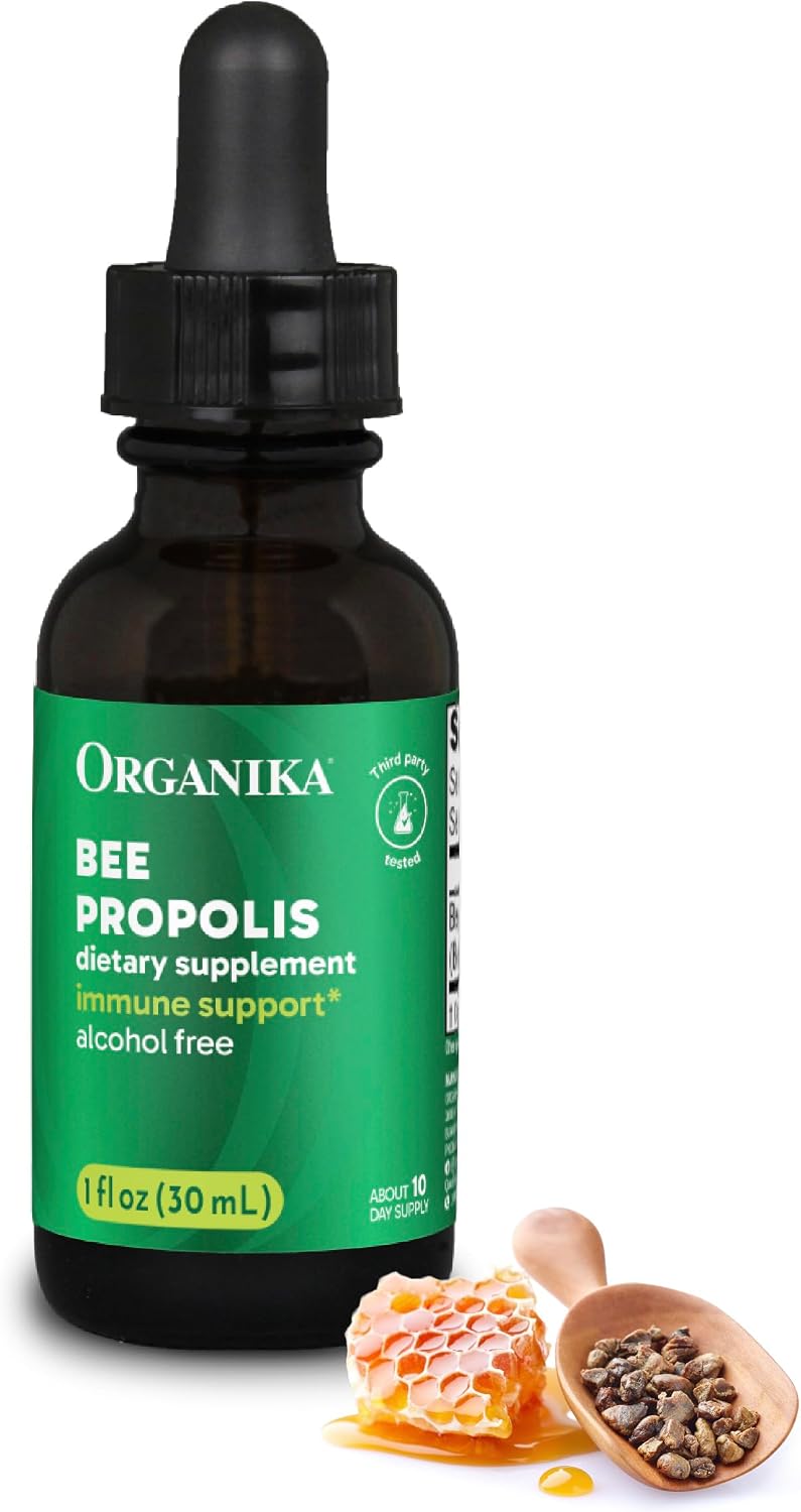 Organika Bee Propolis Tincture (30 ml) – Vegan Propolis Extract for Throat & Immune Support - görsel 1