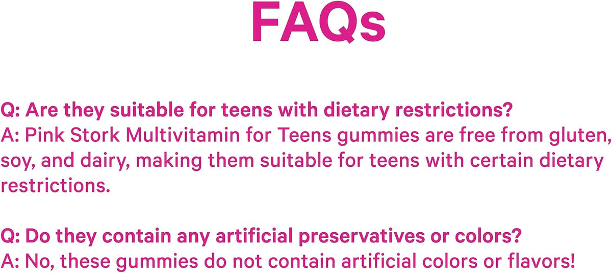 Pink Stork Biotin Multivitamin for Teens, 60 Berry Gummies - görsel 9