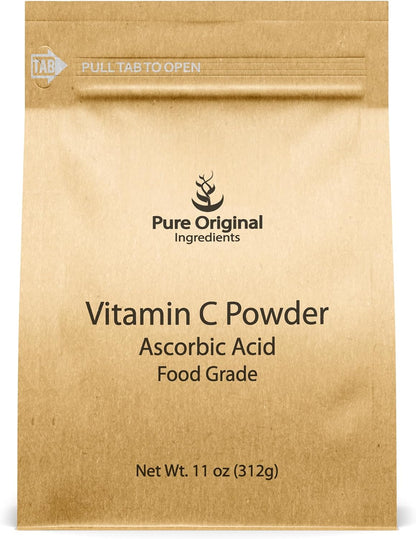 PURE ORIGINAL INGREDIENTS Vitamin C Powder (1 lb) Ascorbic Acid, Non GMO, Food Supplement