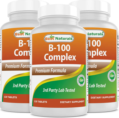 Best Naturals B-100 Complex for Adults, 120 Tablets