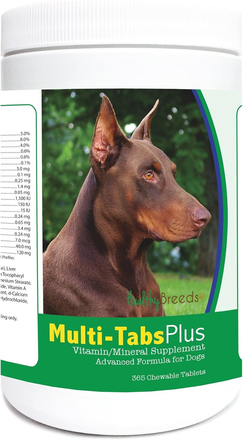 Healthy Breeds Doberman Pinscher Multi-Tabs Plus Chewable Tablets 365 Count - görsel 1