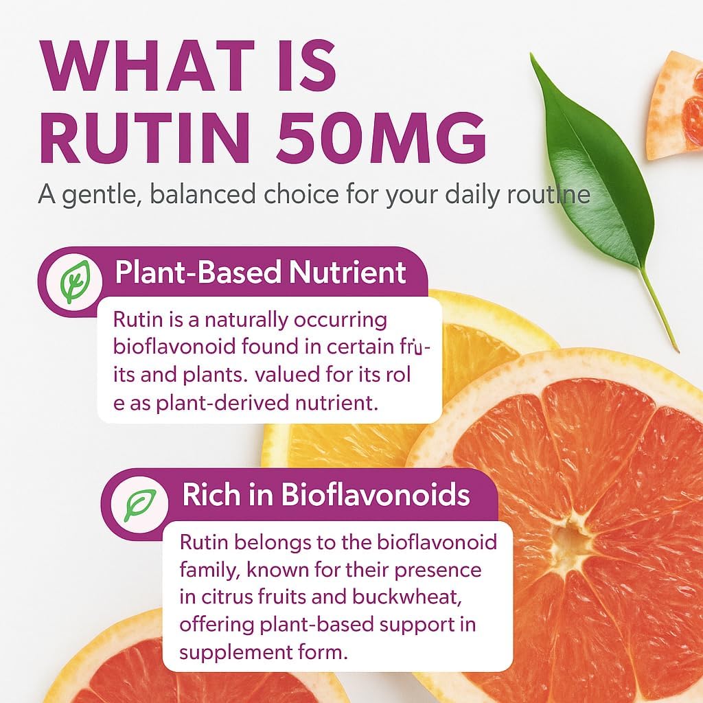 Total Natural Rutin 50mg 90 Tablets - görsel 5