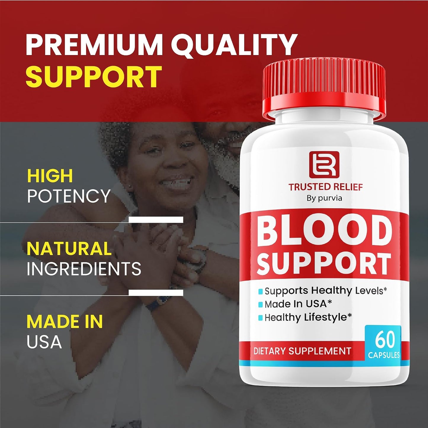 Trusted Relief Blood Support Pills – Advanced Formula (60 Capsules) - görsel 5