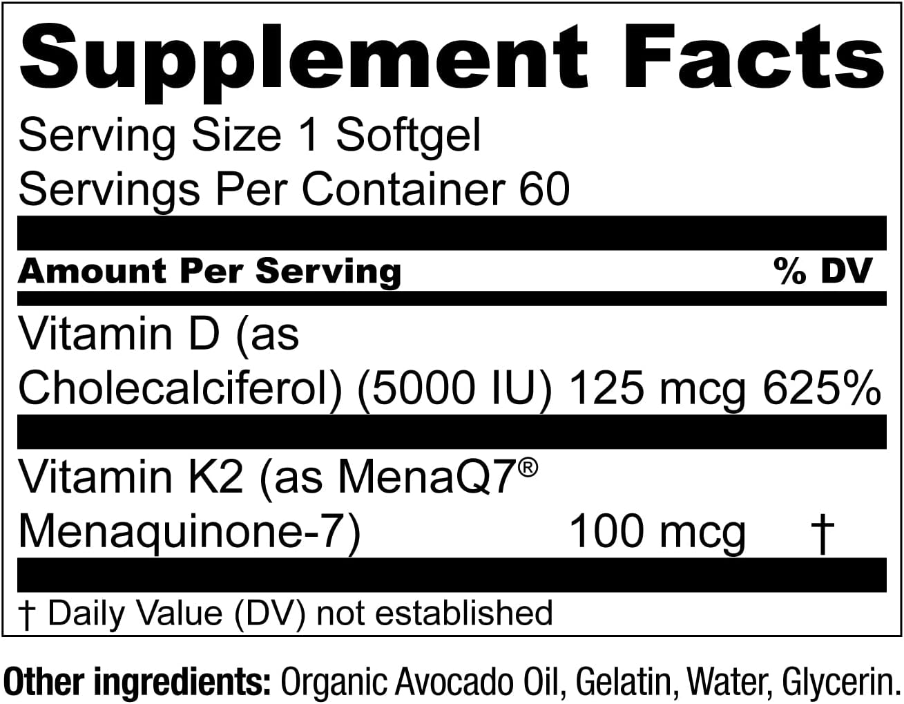 Live Conscious Vitamin K2 MK-7 with Vitamin D3 5000 IU - Bone & Heart Health Support, 2-Pack - görsel 4