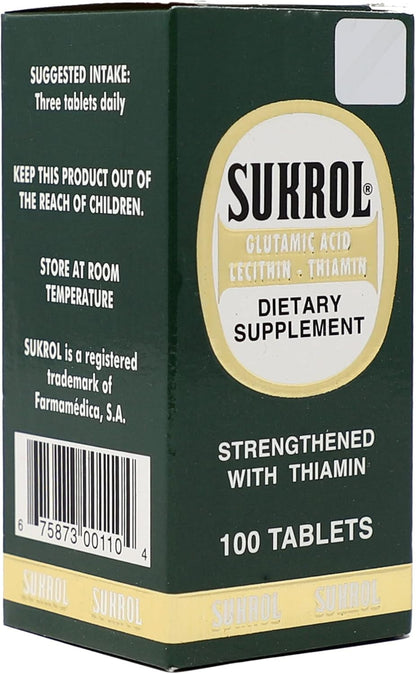 Sukrol Brain Support Supplement – 100 Tablets