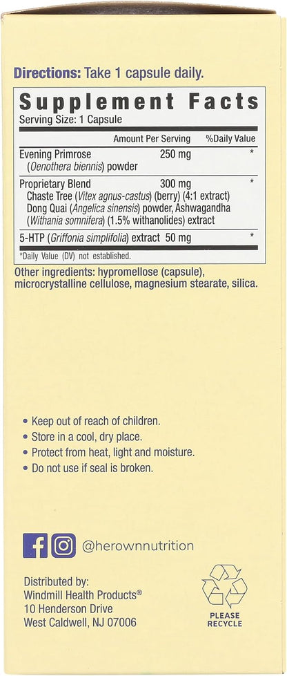 Her Own PMS for Women Food Supplement Capsules, 30 Capsules