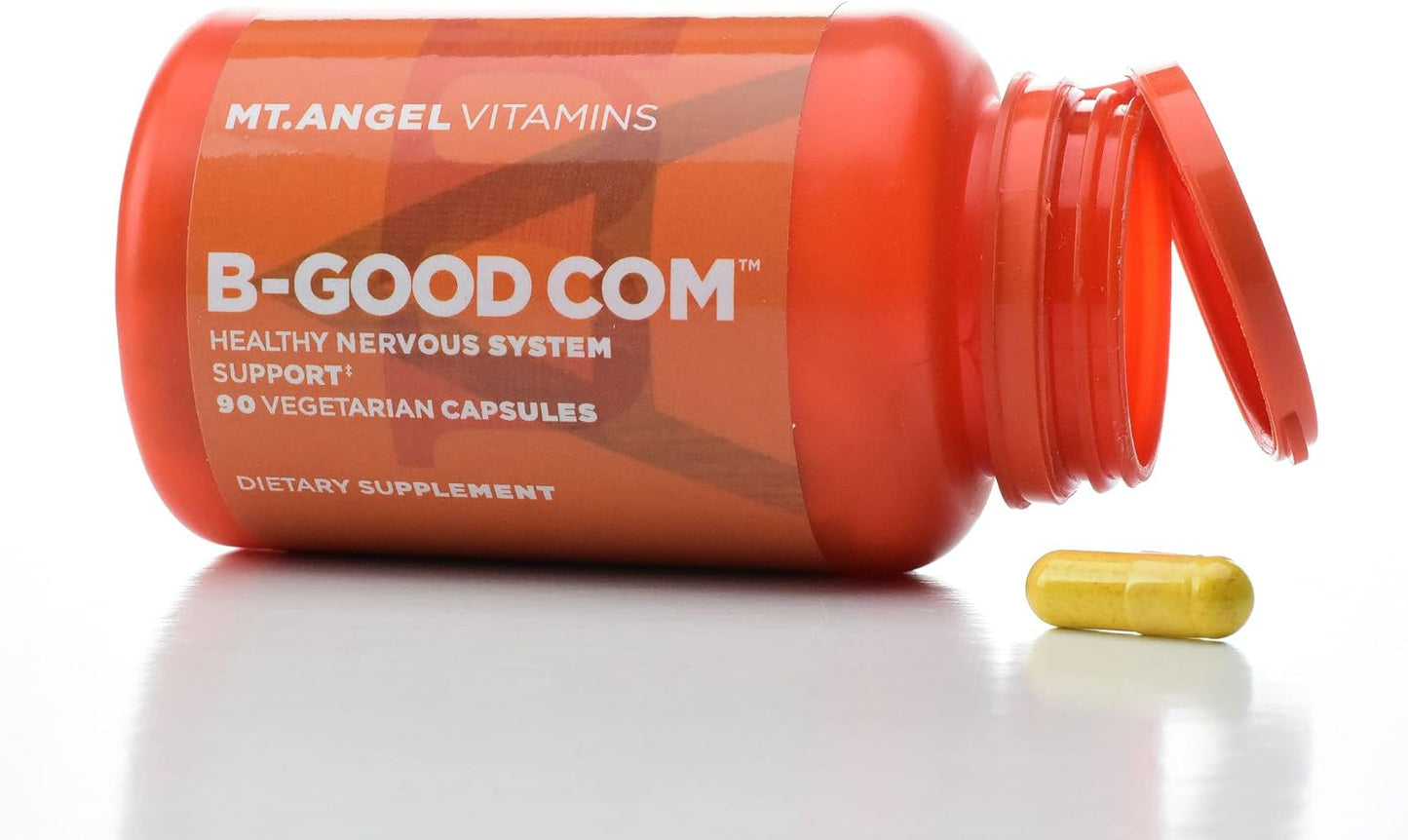 Mt. Angel Vitamins - B-Good Com (Vitamin B Complex), Supports Normal Nervous System Function (60 Vegetarian Capsules) - görsel 1