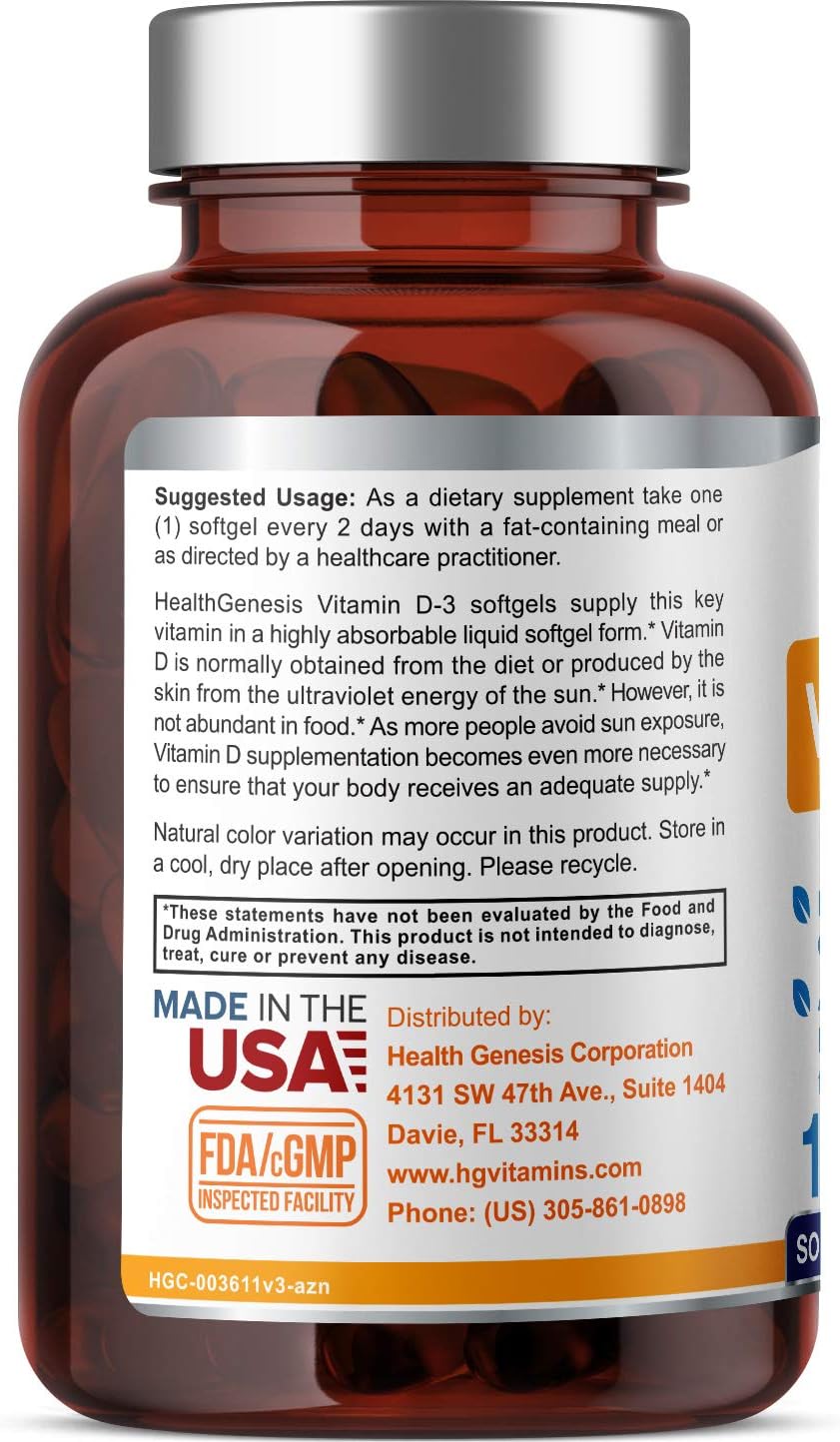 Vitamin D3 10,000 IU 120 Softgels – High Potency in Extra Virgin Olive Oil - görsel 2