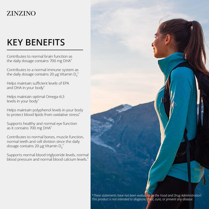 Zinzino BalanceOil+ Grapefruit Lemon Lime - Fish Supplement with Extra Virgin Olive Oil, Omega-3, Polyphenols, and Vitamin D3 (300 ml)