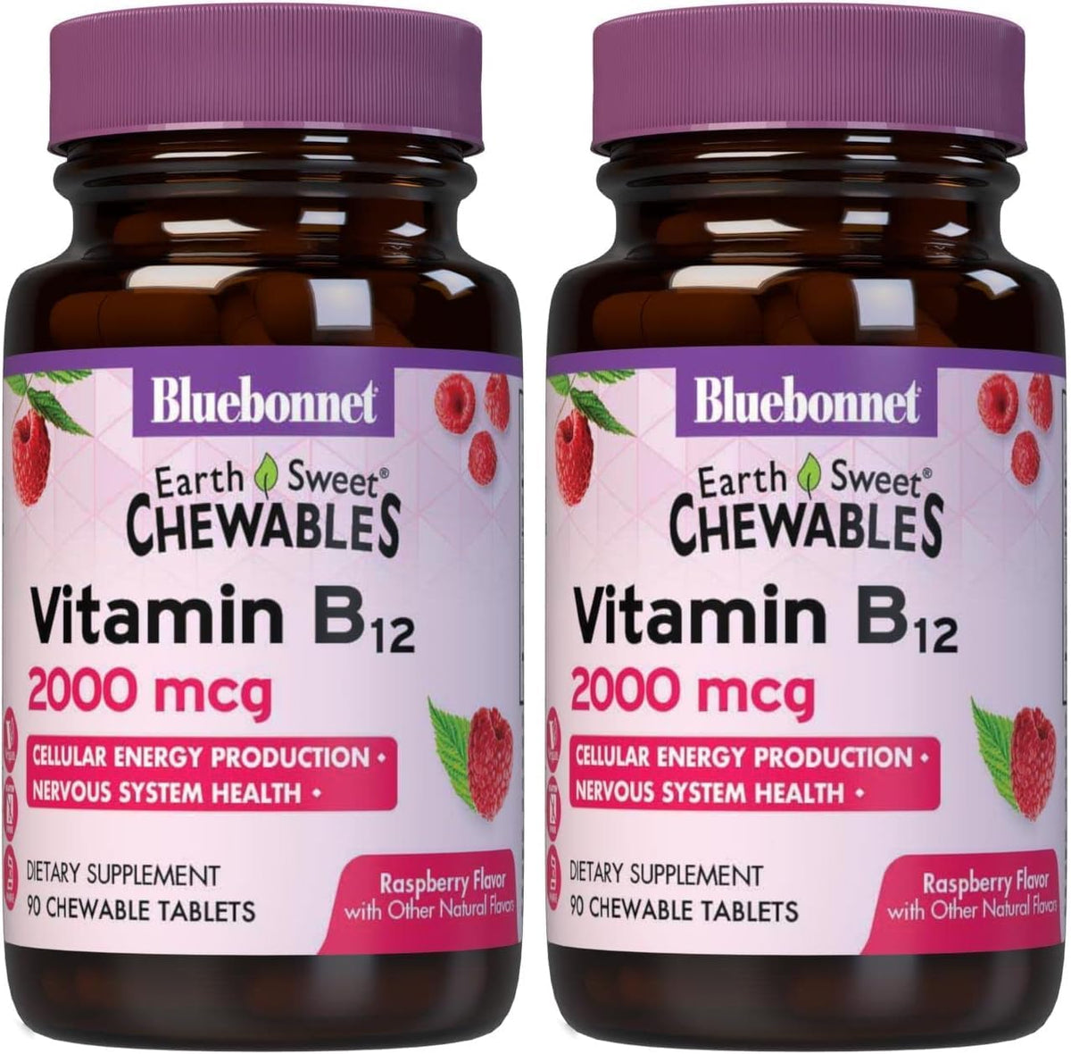 BlueBonnet Nutrition Earth Sweet Vitamin B12 5000 mcg Chewable Tablets, 60 Count - görsel 8