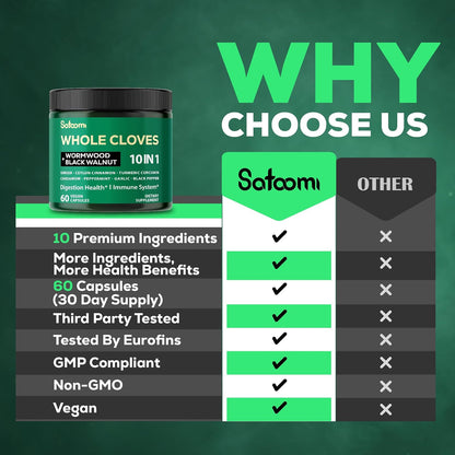 Satoomi 10in1 Clove Supplement - 60 Capsules