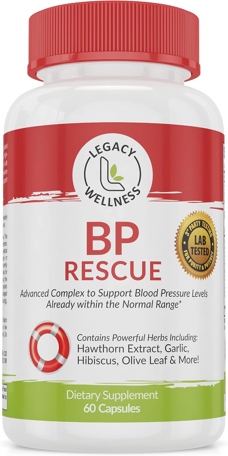 BP Rescue Blood Pressure Support Food Supplement - Natural Circulation & Blood Flow Support - görsel 7