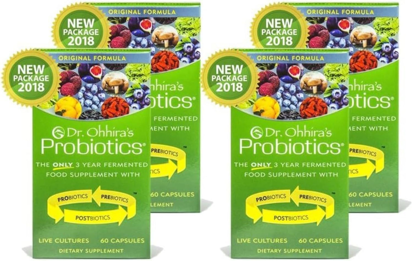 Dr. Ohhira's Probiotics Original Formula, 60 Caps (4 Pack) - görsel 1