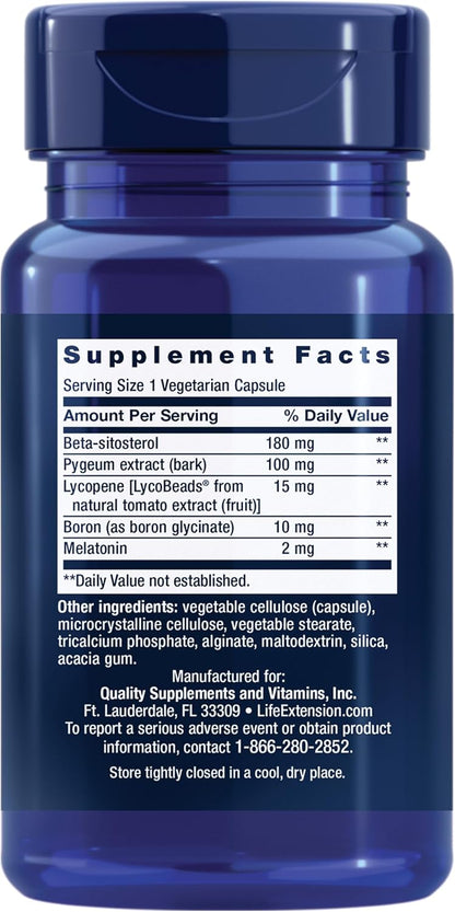 Life Extension Men's Bladder Support with Melatonin, Beta-Sitosterol and Lycopene - 30 Capsules