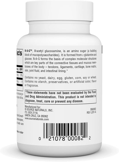 Source Naturals N-A-G 250 mg N-Acetyl Glucosamine - 120 Tablets