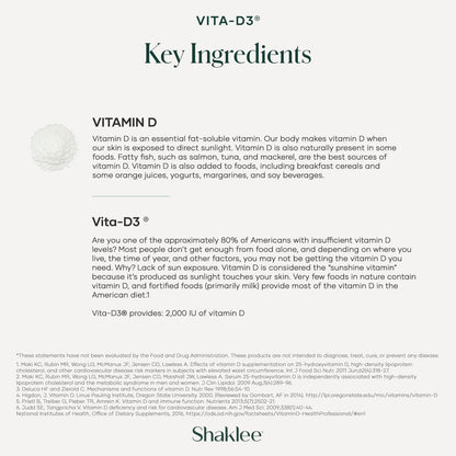 Shaklee Vita-D3® 2,000 IU (50 mcg) – High-Strength Vitamin D3 for Bone, Muscle and Immune Health | 90 Tablets