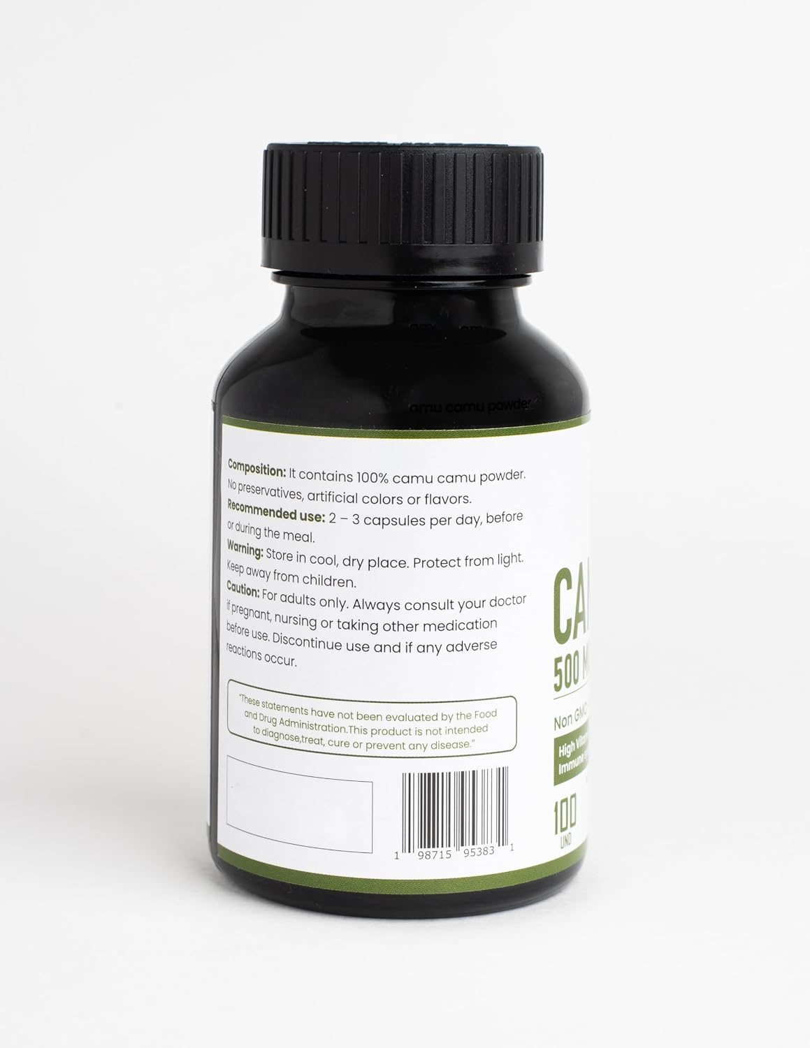 Camu Camu Capsules 500 mg, High in Vitamin C - görsel 3