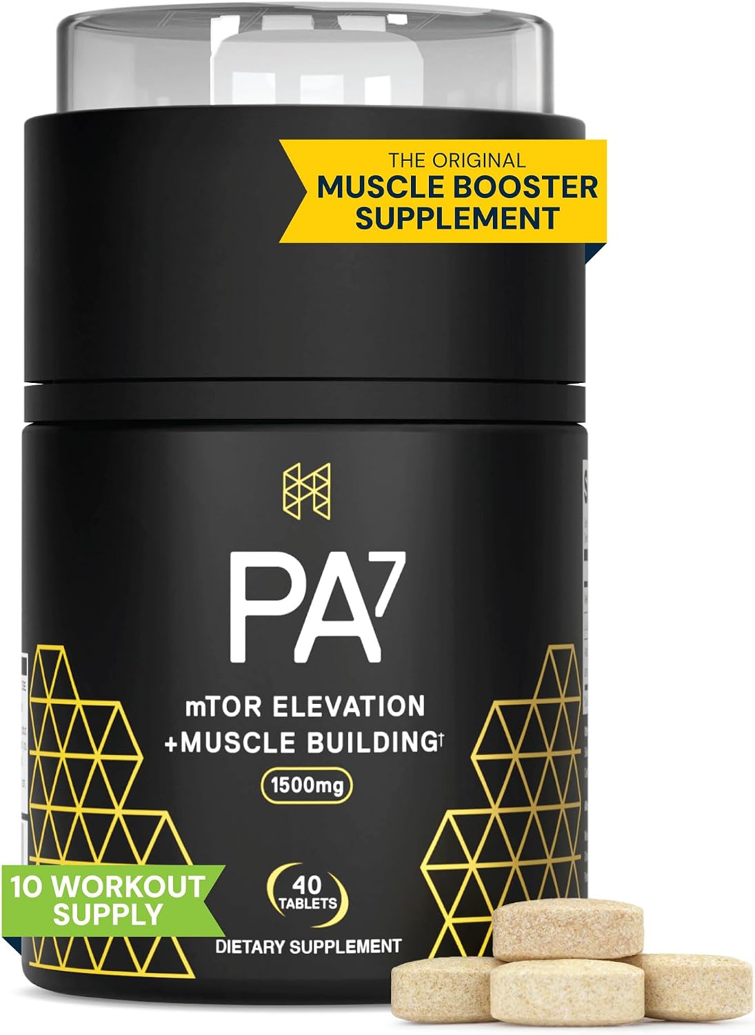 HPN PA(7) Phosphatidic Acid Muscle Builder Top Natural Muscle Builder - Boost mTOR | Build Mass and Strength from Your Workout | 10 Day Supply - görsel 1
