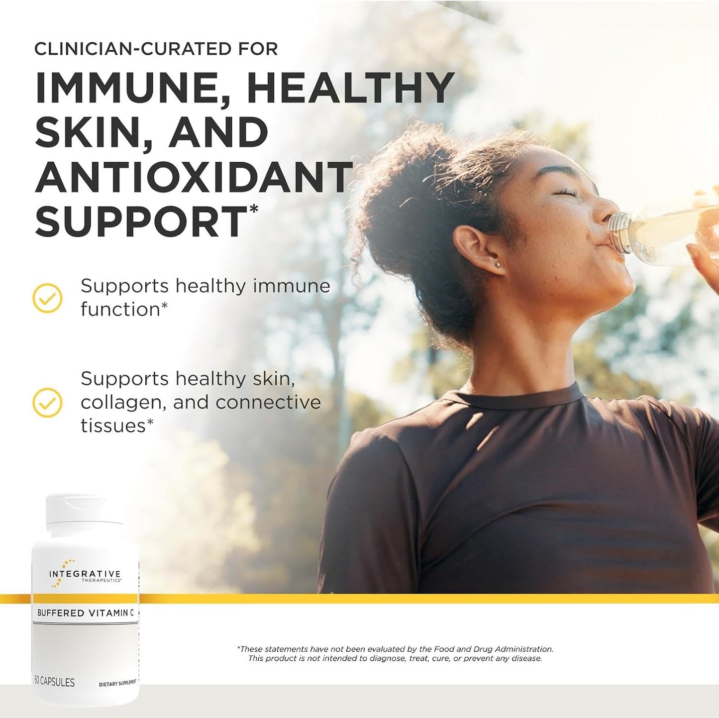 Integrative Therapeutics Buffered Vitamin C 1,000 mg - 60 Vegan Capsules - görsel 2