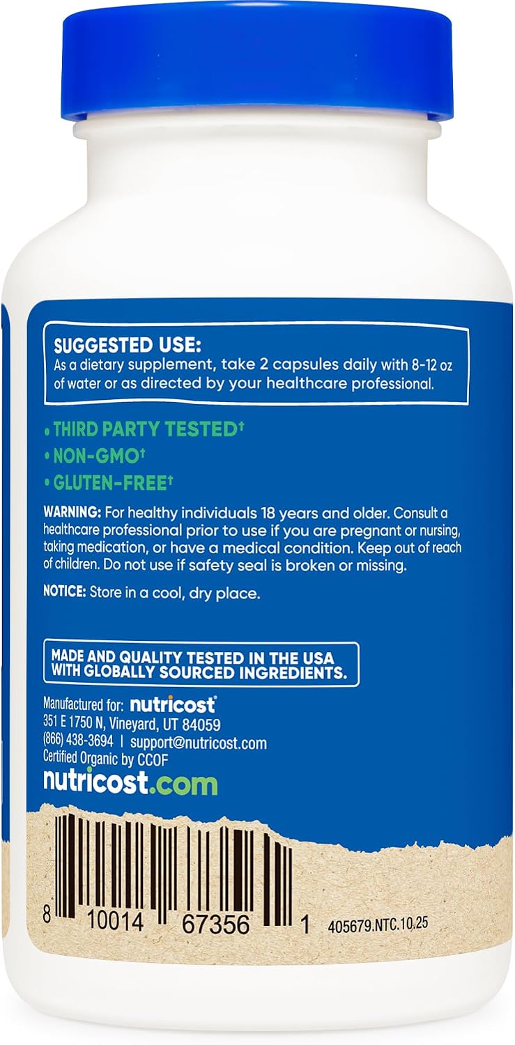 Nutricost Camu Camu 1000mg, 120 Capsules – Organic, Non-GMO, Gluten-free - görsel 4