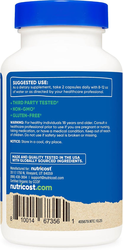 Nutricost Camu Camu 1000mg, 120 Capsules – Organic, Non-GMO, Gluten-free
