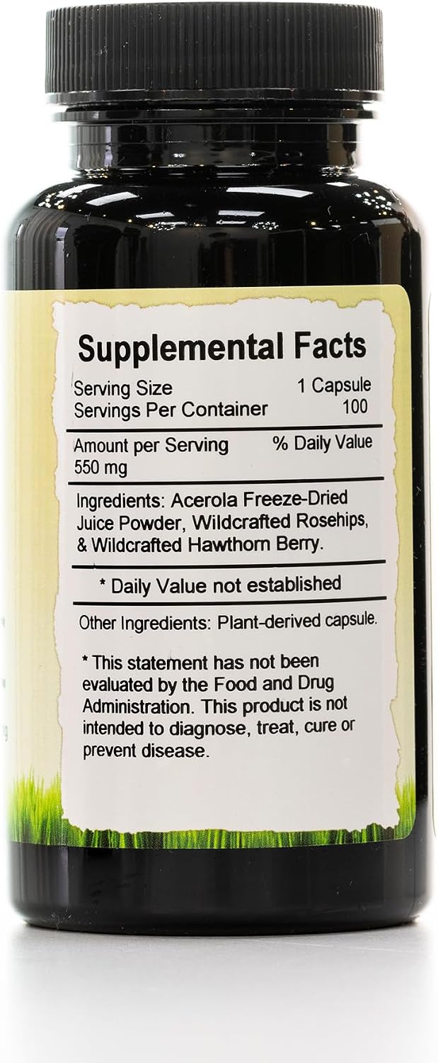 Wholistic Botanicals Herbal C Capsule - Vitamin C Supplement 100 Capsules - görsel 2