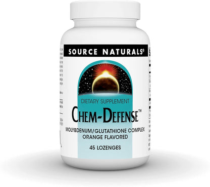 Source Naturals Chem-Defence - Nutritional Support for Chemical Sensitivities - 45 Orange Lozenges