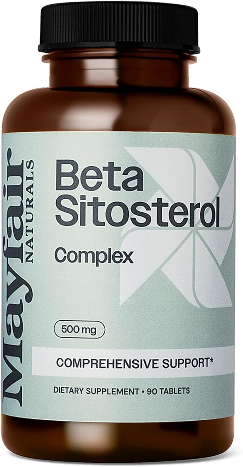 Mayfair Naturals Beta Sitosterol Complex, 500mg, Plant Sourced, 90 Tablets - görsel 1