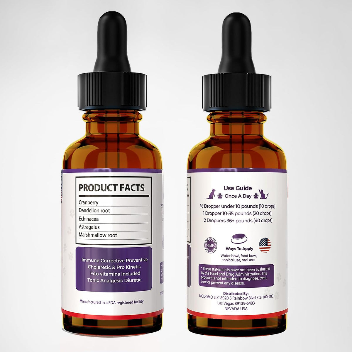 EDNA HOME Cranberry Urinary Support Drops for Dogs and Cats – 60 ml - görsel 7