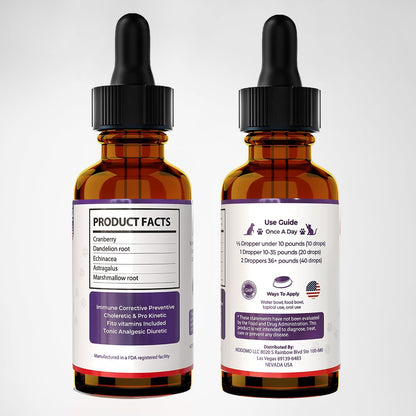 EDNA HOME Cranberry Urinary Support Drops for Dogs and Cats – 60 ml