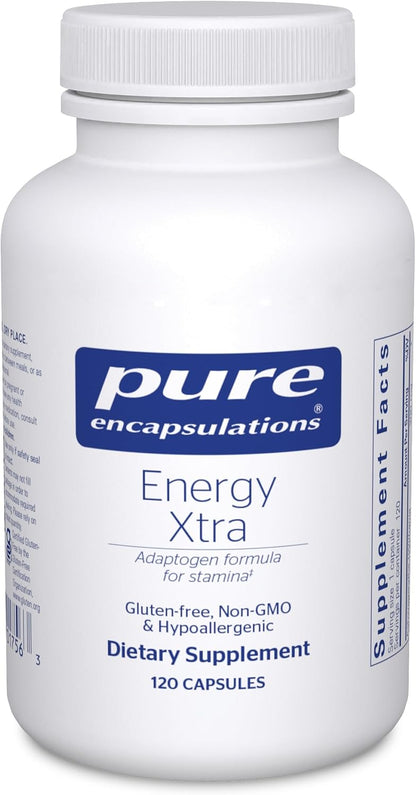 Pure Encapsulations Energy Xtra | Adaptogen Formula for Stamina | 60 Capsules