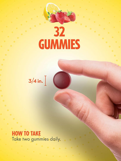 Sundance Stress Support Gummies with GABA and Lemon Balm - Lemon Strawberry - 32 Gummies